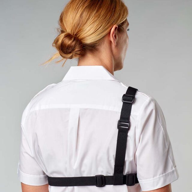 Delta Three-Point Chest Harness for Right-Side Use - Rear View